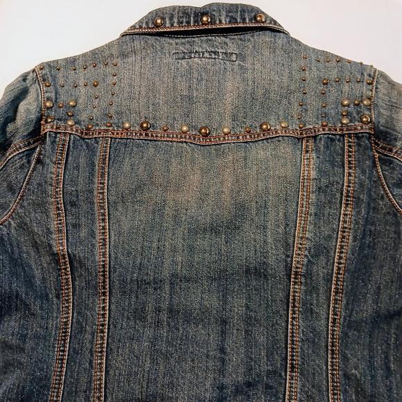 Stetson Women's Western Denim Studded Trucker Jacket Size M - Picture 11 of 12